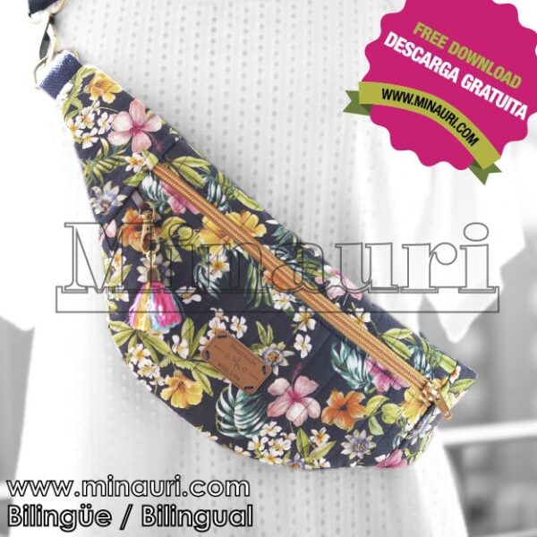 Riñonera o canguro, coser fácil con patrón-vídeo 100% gratis